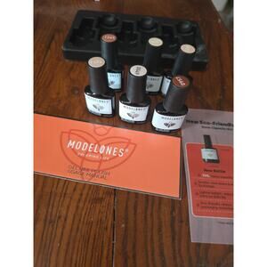 Gel Nail Polish Set, 6 Fall Gel Polish Colors Brown LightPink Tan And Light Tan
